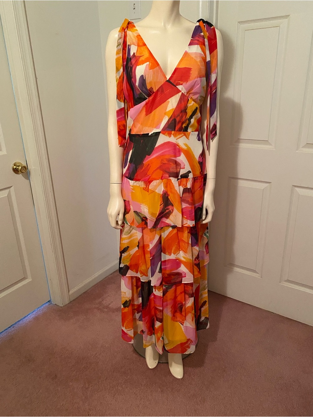 Julia Jordan Multi-Color Floral Print Dress (Size 6)